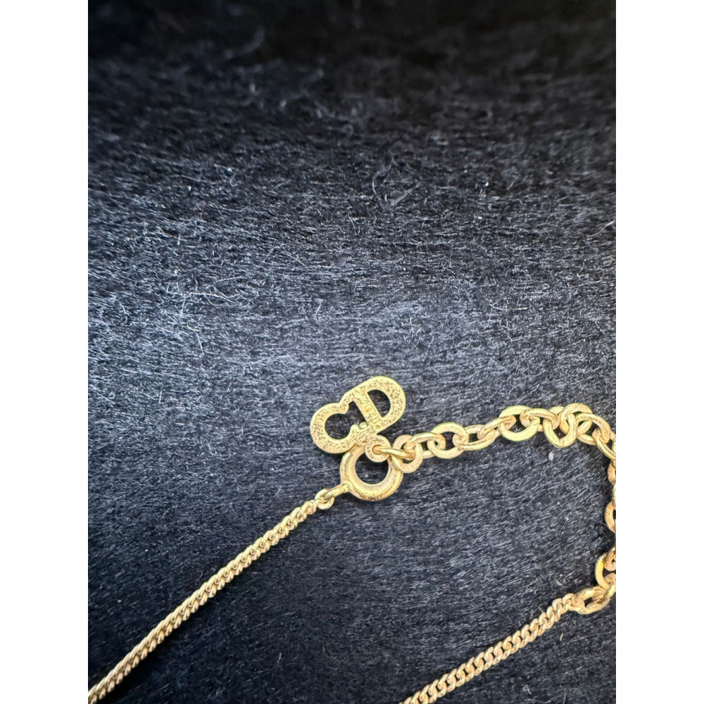 Vintage Christian Dior CD Logo Medallion Necklace - Picture 2 of 6